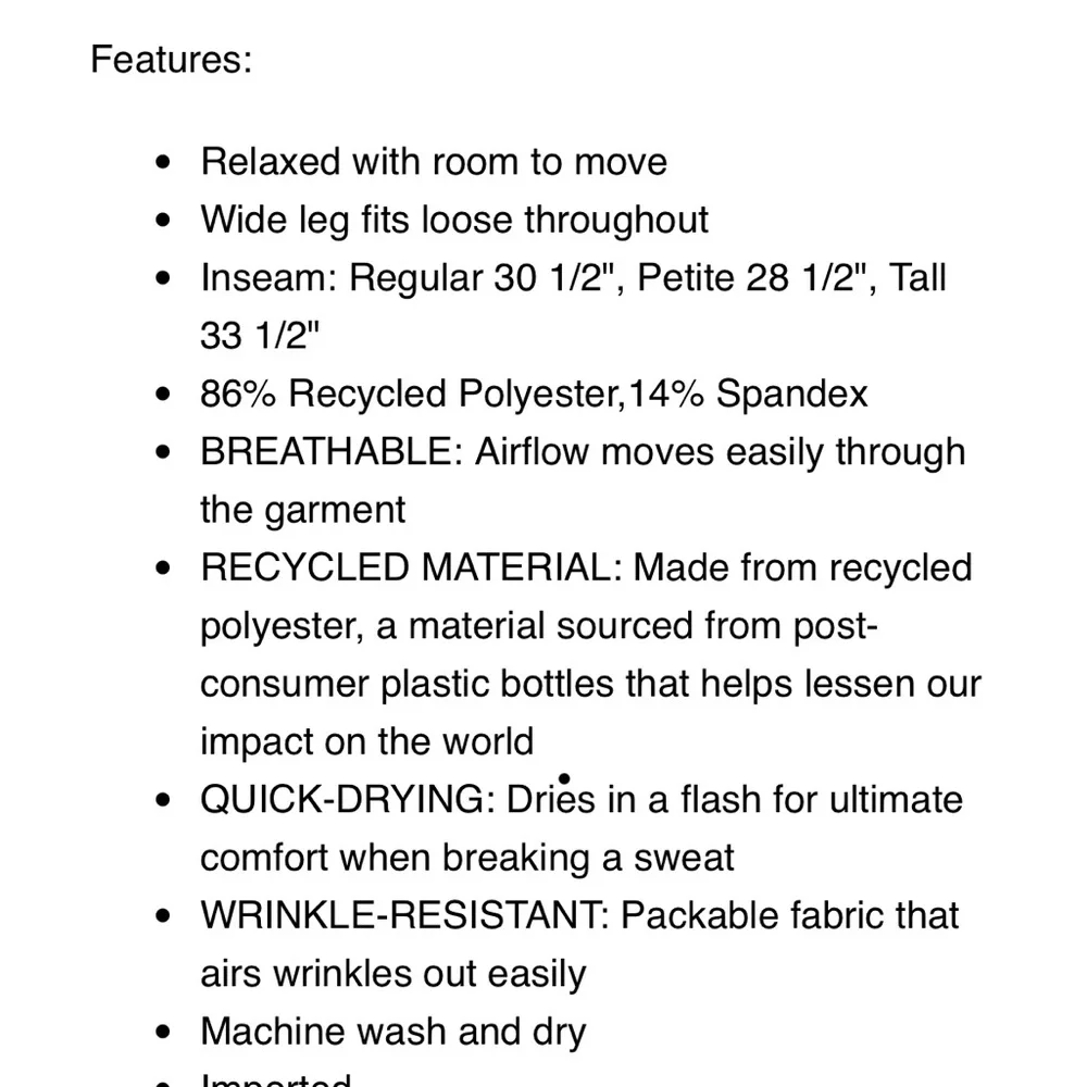 ATHLETA NWT Endeavor Relaxed Pant. Black so comfortable drawstring waist - Picture 7 of 10